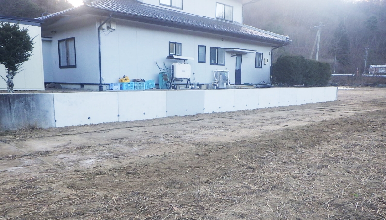 県単河川改修工事（南牧村 杣添橋上流）