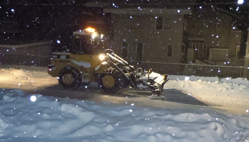 県単河川改修工事（南牧村 杣添橋上流）
