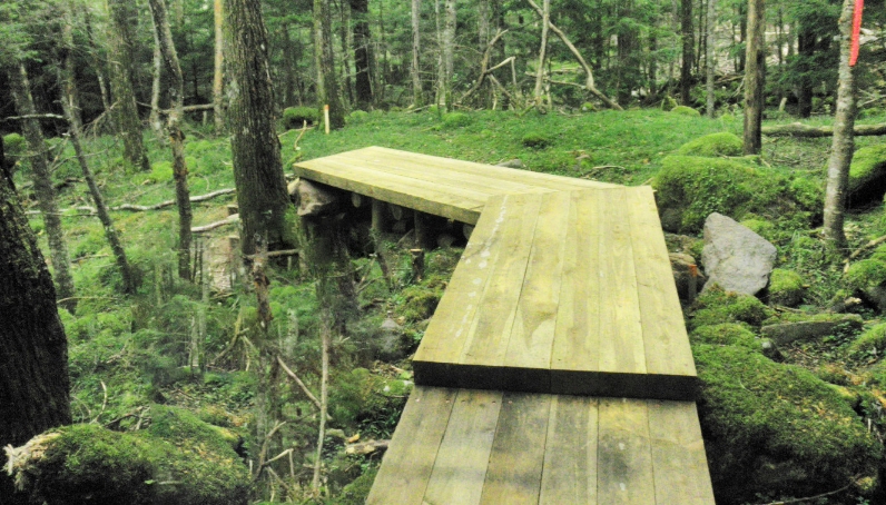 県単河川改修工事（南牧村 杣添橋上流）